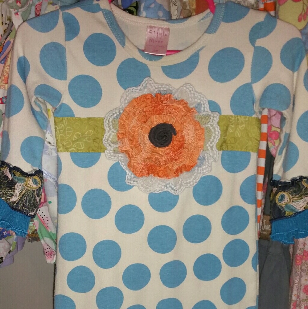 12m giggle moon streams of water romper